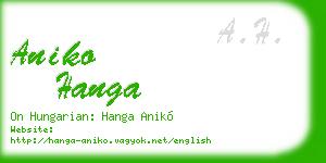 aniko hanga business card